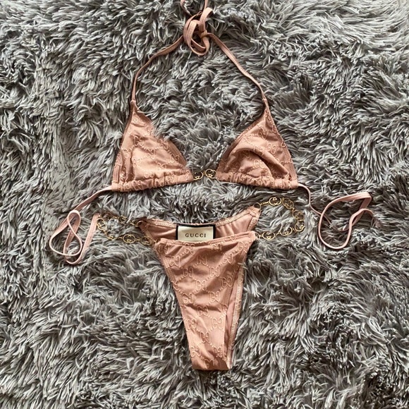 Gucci Other - Gucci Swim Logo Chain Bikini